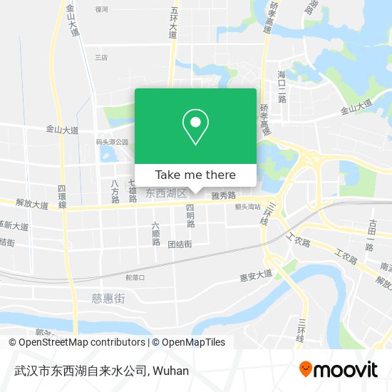 武汉市东西湖自来水公司 map