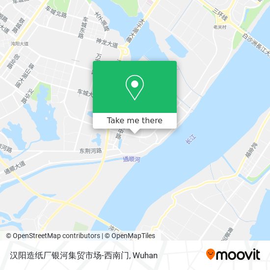 汉阳造纸厂银河集贸市场-西南门 map