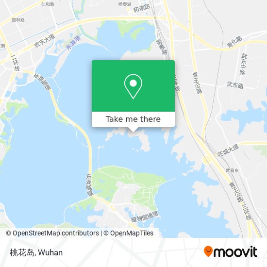 桃花岛 map