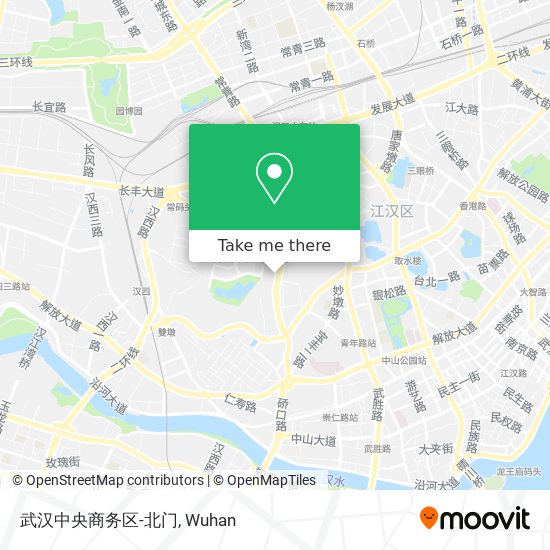 武汉中央商务区-北门 map