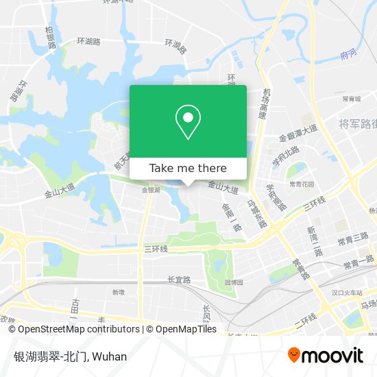 银湖翡翠-北门 map