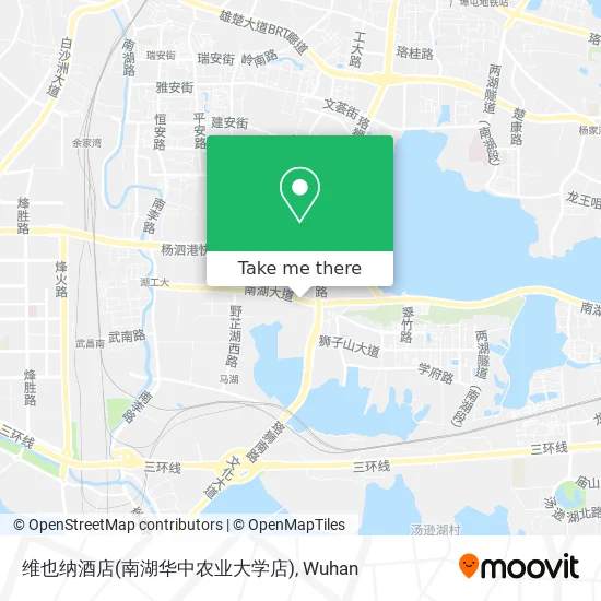维也纳酒店(南湖华中农业大学店) map