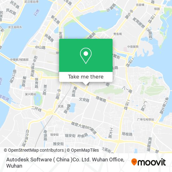 Autodesk Software ( China )Co. Ltd. Wuhan Office map