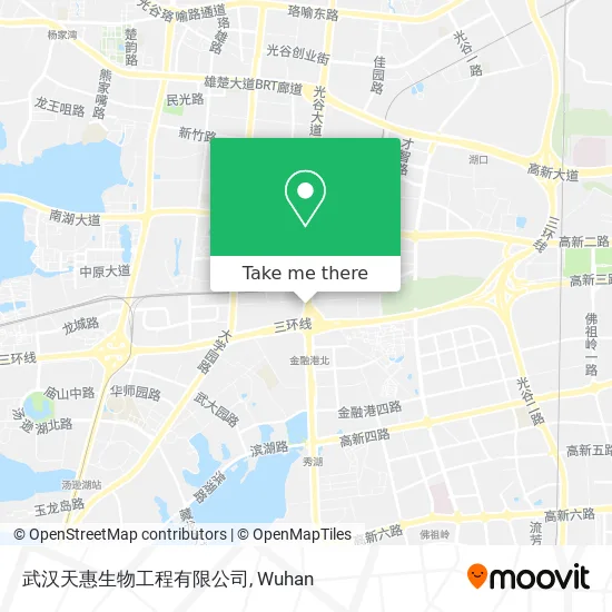 武汉天惠生物工程有限公司 map
