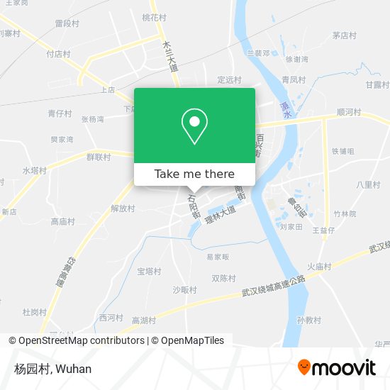 杨园村 map