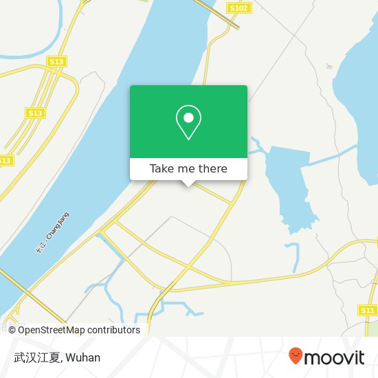 武汉江夏 map