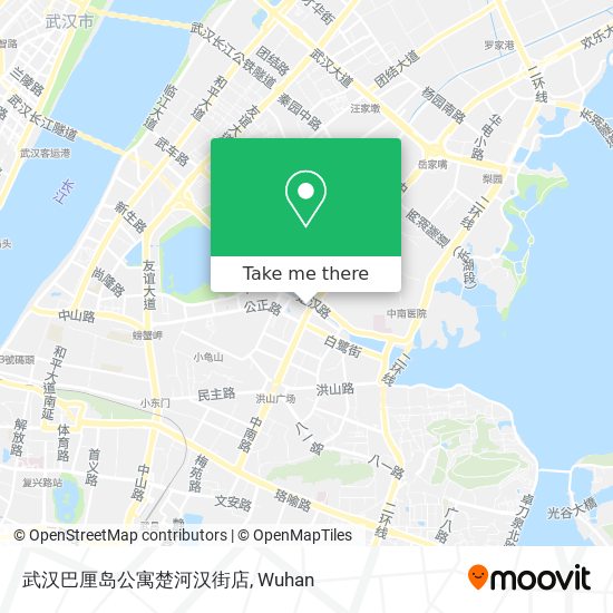 武汉巴厘岛公寓楚河汉街店 map