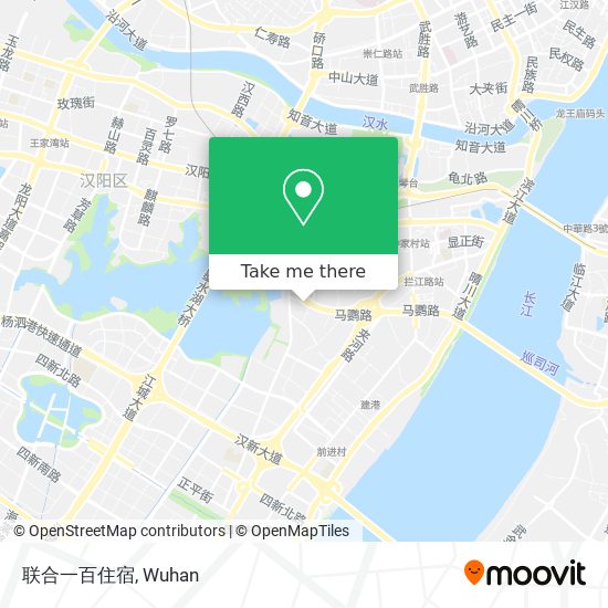 联合一百住宿 map