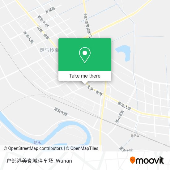 户部港美食城停车场 map