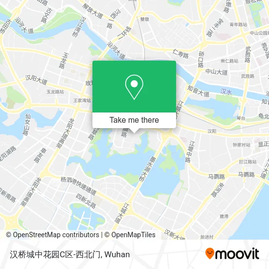 汉桥城中花园C区-西北门 map