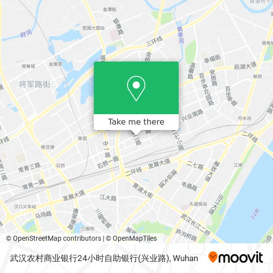 武汉农村商业银行24小时自助银行(兴业路) map