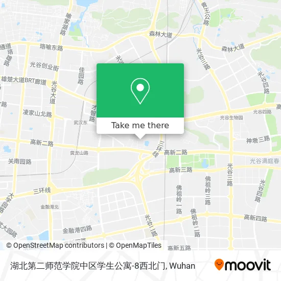 湖北第二师范学院中区学生公寓-8西北门 map