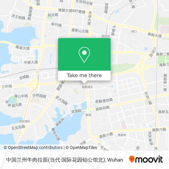 中国兰州牛肉拉面(当代·国际花园铂公馆北) map