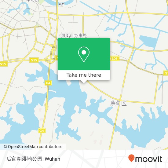 后官湖湿地公园 map
