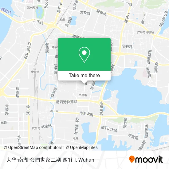 大华·南湖·公园世家二期-西1门 map