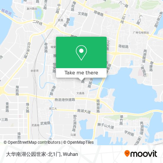 大华南湖公园世家-北1门 map