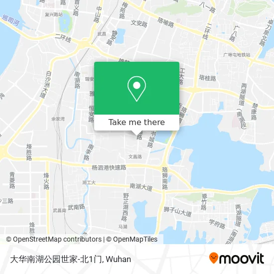 大华南湖公园世家-北1门 map