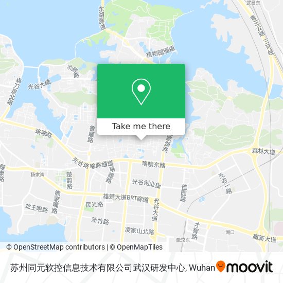 苏州同元软控信息技术有限公司武汉研发中心 map