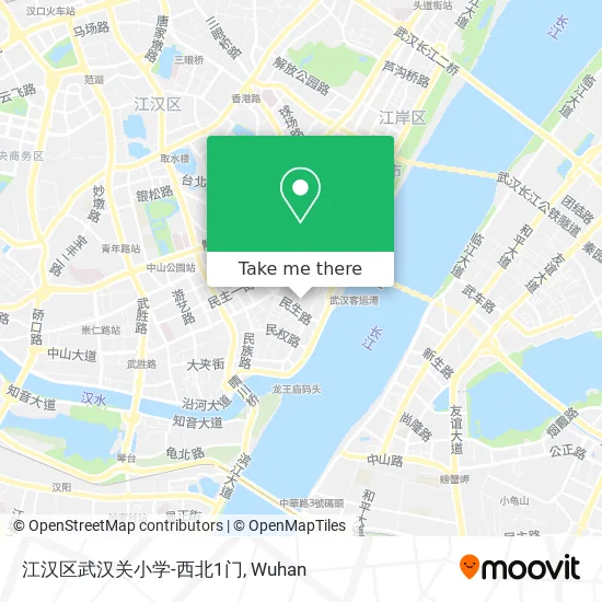 江汉区武汉关小学-西北1门 map