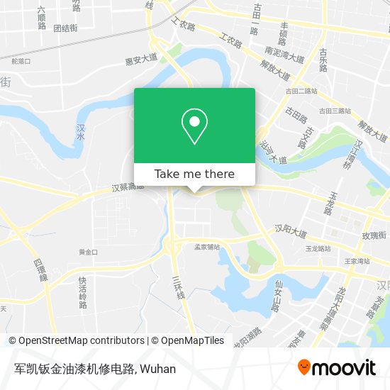 军凯钣金油漆机修电路 map