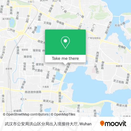 武汉市公安局洪山区分局出入境接待大厅 map