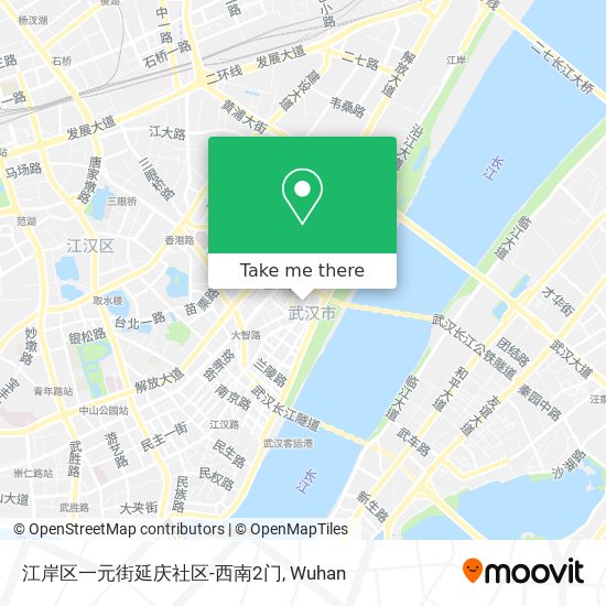 江岸区一元街延庆社区-西南2门 map