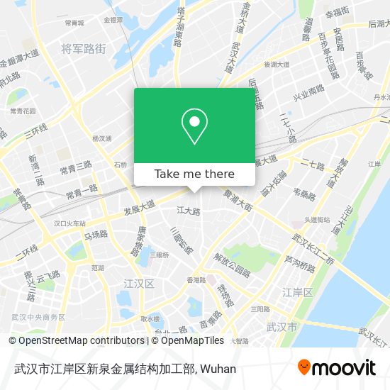 武汉市江岸区新泉金属结构加工部 map