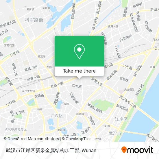 武汉市江岸区新泉金属结构加工部 map