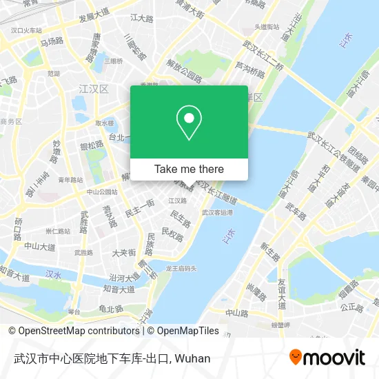 武汉市中心医院地下车库-出口 map