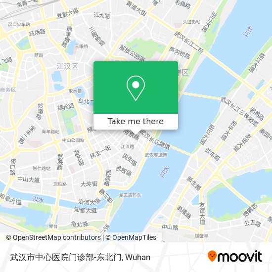 武汉市中心医院门诊部-东北门 map