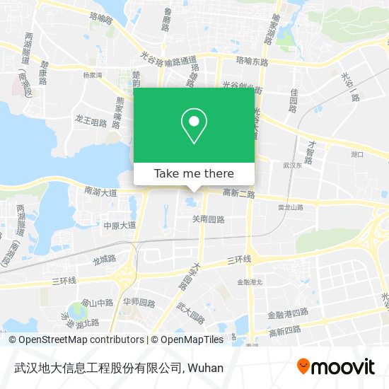 武汉地大信息工程股份有限公司 map