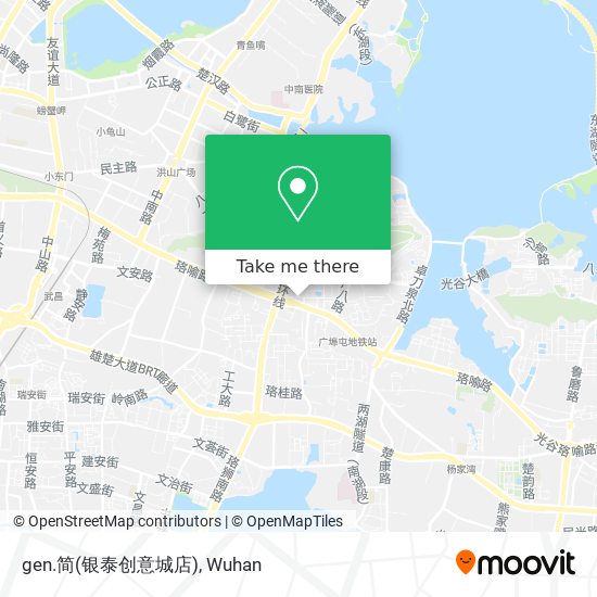 gen.简(银泰创意城店) map