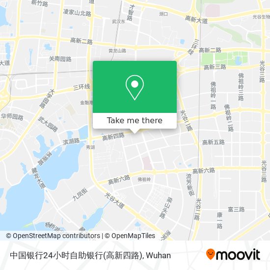 中国银行24小时自助银行(高新四路) map