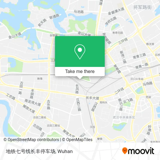 地铁七号线长丰停车场 map