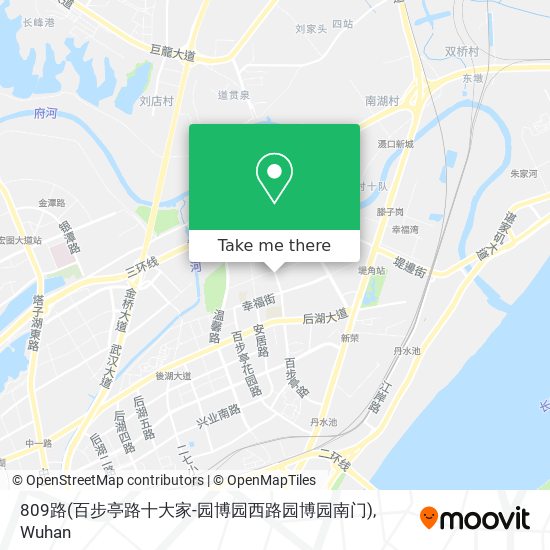 809路(百步亭路十大家-园博园西路园博园南门) map