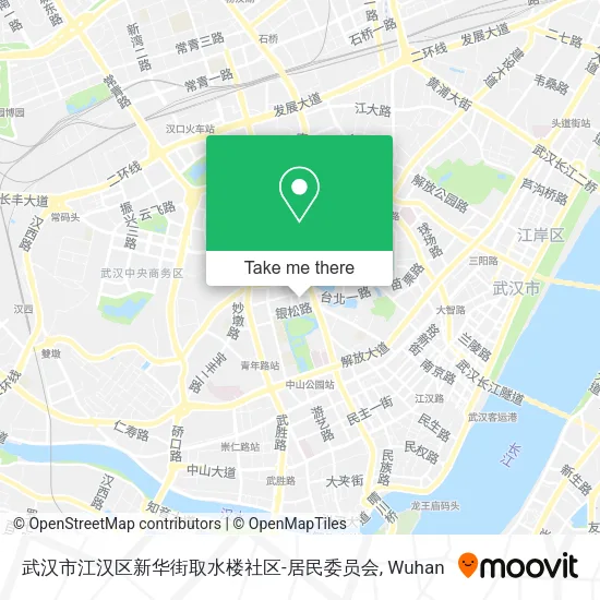 武汉市江汉区新华街取水楼社区-居民委员会 map