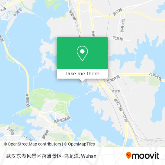 武汉东湖风景区落雁景区-乌龙潭 map