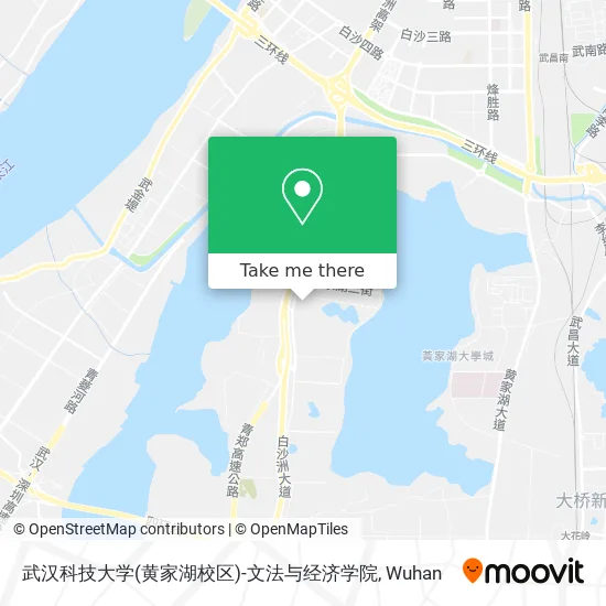 武汉科技大学(黄家湖校区)-文法与经济学院 map