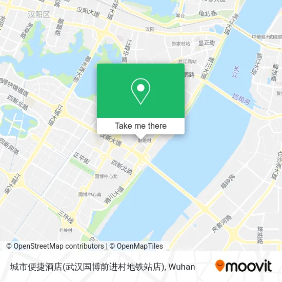 城市便捷酒店(武汉国博前进村地铁站店) map