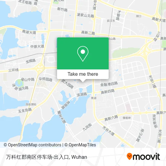 万科红郡南区停车场-出入口 map