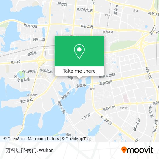 万科红郡-南门 map