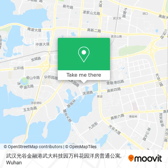 武汉光谷金融港武大科技园万科花园洋房普通公寓 map