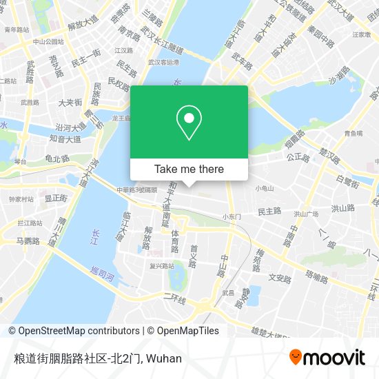 粮道街胭脂路社区-北2门 map