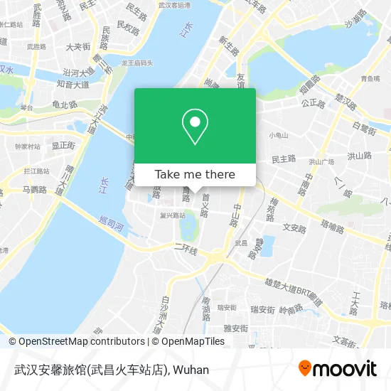 武汉安馨旅馆(武昌火车站店) map