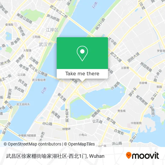 武昌区徐家棚街喻家湖社区-西北1门 map