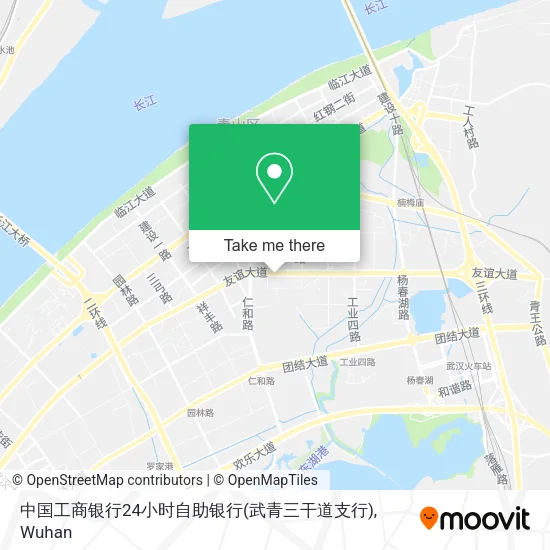 中国工商银行24小时自助银行(武青三干道支行) map