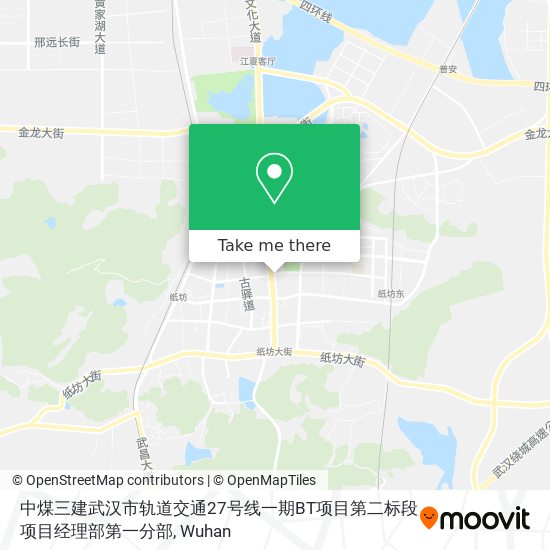 中煤三建武汉市轨道交通27号线一期BT项目第二标段项目经理部第一分部 map