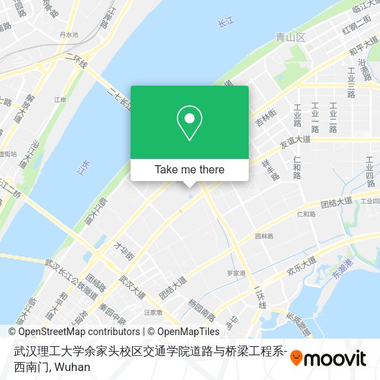 武汉理工大学余家头校区交通学院道路与桥梁工程系-西南门 map