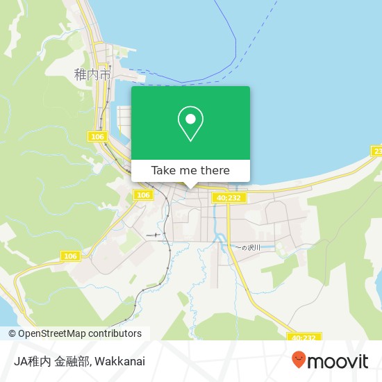 JA稚内 金融部 map