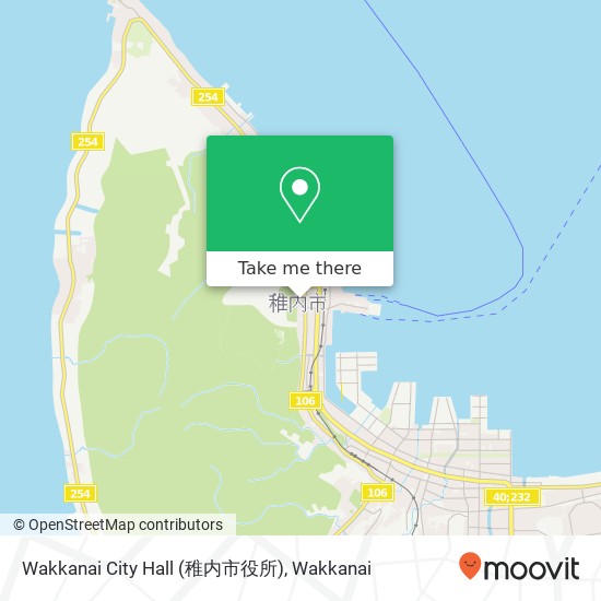 Wakkanai City Hall (稚内市役所) map